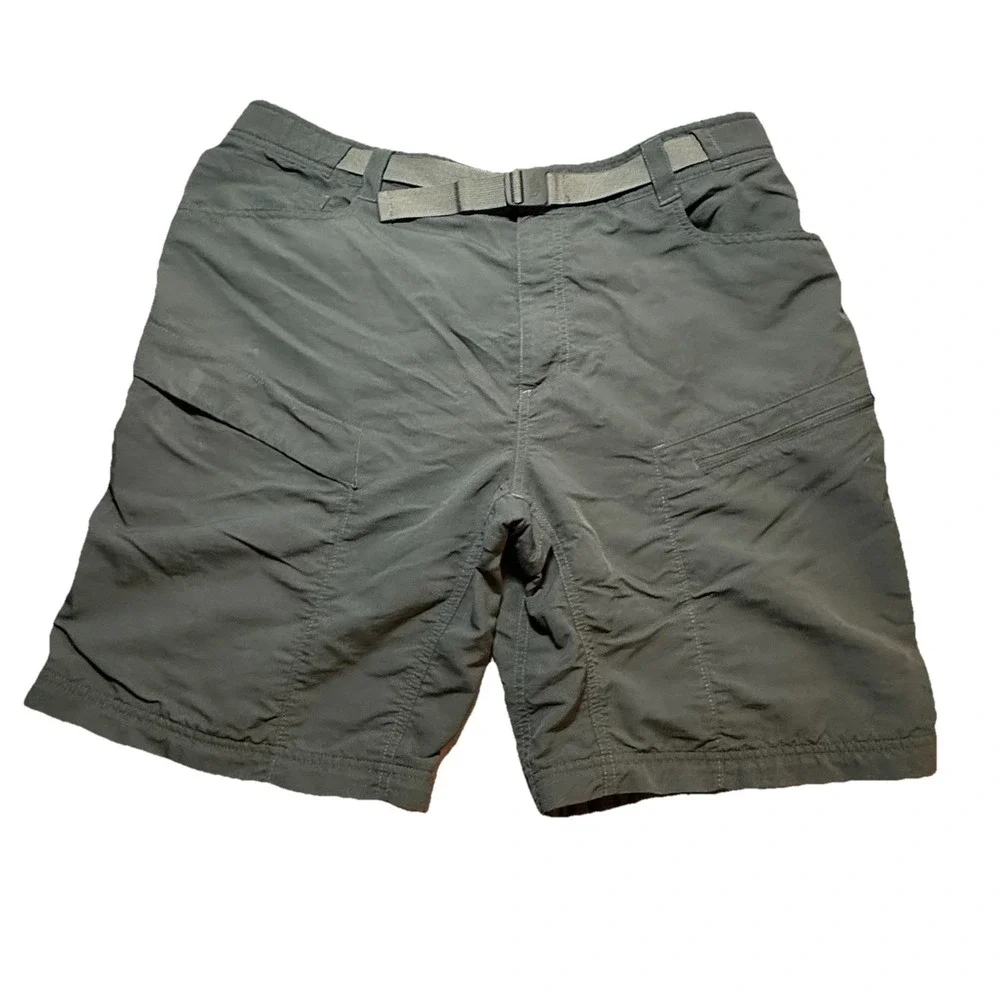 The‎ North Face Convertible Cargo Shorts Mens XL Charcoal Gray Belted Hiking